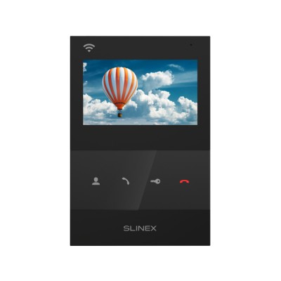 Видеодомофон Slinex SQ-04N Cloud black с Wi-Fi, детектором движения и записью видео
