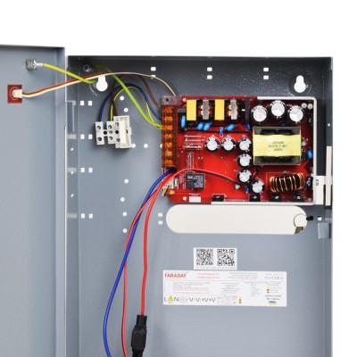 Безперебійний блок живлення Faraday Electronics 144W UPS ASCH MBB + Protection board під акумулятор 18А/г в металевому боксі