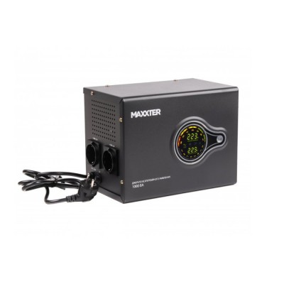Джерело безперебійного живлення Maxxter MX-HI-PSW1000-01 1000ВА / 600Вт лінійно-інтерактивне з правильною синусоїдою Джерело безперебійного живлення Maxxter MX-HI-PSW1000-01 1000ВА / 600Вт лінійно-інтерактивне з правильною синусоїдою