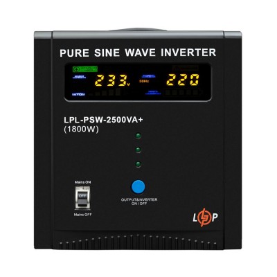 Джерело безперебійного живлення LogicPower LPL-PSW-2500VA+ (1800 Вт) 24 В з правильною синусоїдою