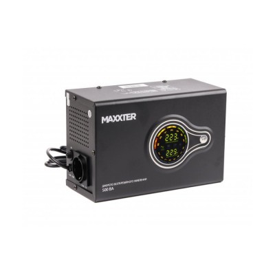 Джерело безперебійного живлення Maxxter MX-HI-PSW500-01 500ВА / 300Вт лінійно-інтерактивне з правильною синусоїдою Джерело безперебійного живлення Maxxter MX-HI-PSW500-01 500ВА / 300Вт лінійно-інтерактивне з правильною синусоїдою