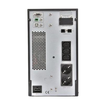 Джерело безперебійного живлення EnerGenie EG-UPSO-2000 2000ВА / 1800Вт подвійного перетворення з правильною синусоїдою Джерело безперебійного живлення EnerGenie EG-UPSO-2000 2000ВА / 1800Вт подвійного перетворення з правильною синусоїдою