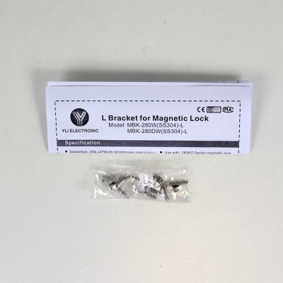 Уголок MBK-280W-S(SS304)-L монтажный для системы контроля доступа