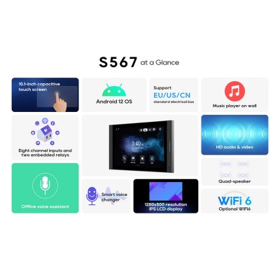 SIP-відеодомофон Akuvox S567W- 10 з Wi-Fi на Android