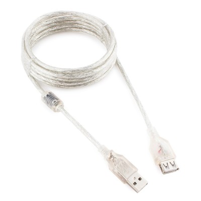 Подовжувач USB 2.0 AM/AF Cablexpert (CCF-USB2-AMAF-TR-10) 3 метри з феритовим кільцем