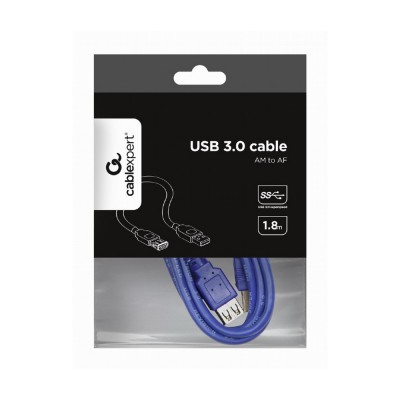 Кабель Cablexpert USB 3.0 (CCP-USB3-AMAF-6) USB подовжувач 1.8 м Кабель Cablexpert USB 3.0 (CCP-USB3-AMAF-6) USB подовжувач 1.8 м