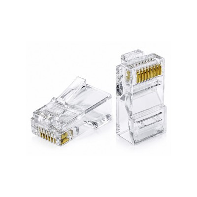 Конектор RJ45 8P8C 50 mkm 5E категорія P88U-C5E (100 шт.)