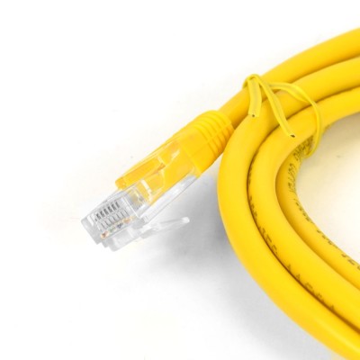 Патч-корд Hypernet PC-UTP-2M-YL 2м литий жовтий UTP RJ45 кат. 5Е