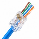 Конектор UTP RJ45 кат. 5e з наскрізними отворами