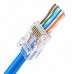 Конектор UTP RJ45 кат. 5e з наскрізними отворами