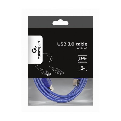 Кабель Cablexpert USB 3.0 (CCP-USB3-AMAF-10) USB подовжувач 3 м Кабель Cablexpert USB 3.0 (CCP-USB3-AMAF-10) USB подовжувач 3 м