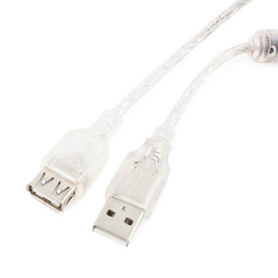 Удлинитель USB 2.0 AM/AF Cablexpert (CCF-USB2-AMAF-TR-15) 4.5 метра с ферритовым кольцом