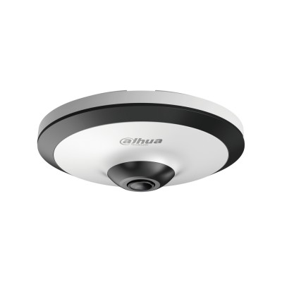 HDCVI відеокамера Fisheye 5 Мп Dahua DH-HAC-EW2501P з вбудованим мікрофоном для системи відеонагляду