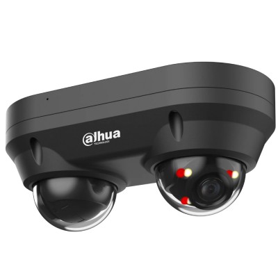 IP-видеокамера 4 Мп+4 Мп Dahua DH-IPC-HDBW2449F-AS-E2-IL-Black (2.8+2.8 мм) с двойной подсветкой и микрофоном для системы видеонаблюдения IP-видеокамера 4 Мп+4 Мп Dahua DH-IPC-HDBW2449F-AS-E2-IL-Black (2.8+2.8 мм) с двойной подсветкой и микрофоном для системы видеонаблюдения