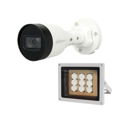 Комплект: IP-видеокамера 2 Мп Dahua DH-IPC-HFW1230S1-S5 2.8mm + ИК-прожектор Lightwell LW9-100IR45-220 Комплект: IP-видеокамера 2 Мп Dahua DH-IPC-HFW1230S1-S5 2.8mm + ИК-прожектор Lightwell LW9-100IR45-220