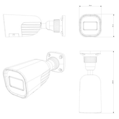 IP-відеокамера 2 Мп Provision-ISR BMH-320SRN-MVF (2.8-12 мм) з відеоаналітикою для системи відеонагляду