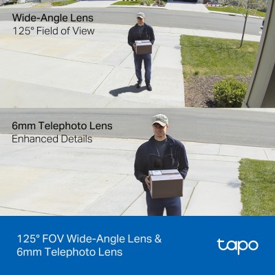 Камера IP з подвійним об'єктивом TP-LINK Tapo C246D 3MP N300 microSD motion detection