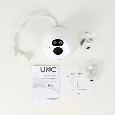 IP видеокамера UNC UNVD-4MIRP-30W/2.8AS CH купольная 4 Мп уличная для видеонаблюдения IP видеокамера UNC UNVD-4MIRP-30W/2.8AS CH купольная 4 Мп уличная для видеонаблюдения