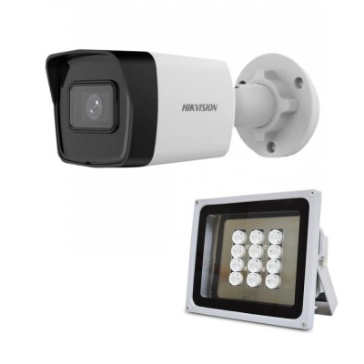 Комплект: IP-видеокамера 2 Мп Hikvision DS-2CD1023G2-IUF (2.8 мм) со встроенным микрофоном + ИК-прожектор Lightwell LW12-140IR45-220 Комплект: IP-видеокамера 2 Мп Hikvision DS-2CD1023G2-IUF (2.8 мм) со встроенным микрофоном + ИК-прожектор Lightwell LW12-140IR45-220