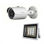 Комплект: IP-видеокамера 4 Мп Dahua DH-IPC-HFW1431SP-S4 (2.8 мм) + ИК-прожектор Lightwell LW12-100IR60-220