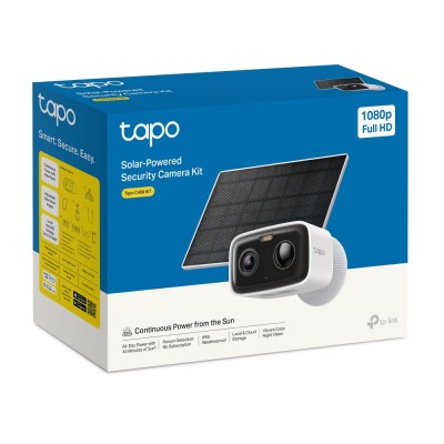 Комплект розумної бездротової камери TP-LINK TAPO C400 KIT 2Мп Full HD та сонячної панелі Комплект розумної бездротової камери TP-LINK TAPO C400 KIT 2Мп Full HD та сонячної панелі