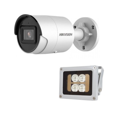 Комплект: IP-видеокамера 4 Мп Hikvision DS-2CD2043G2-I (2.8 мм) AcuSense с видеоаналитикой + ИК-прожектор Lightwell LW4-40IR60-12 Комплект: IP-видеокамера 4 Мп Hikvision DS-2CD2043G2-I (2.8 мм) AcuSense с видеоаналитикой + ИК-прожектор Lightwell LW4-40IR60-12