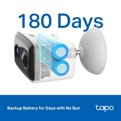 Комплект розумної бездротової камери TP-LINK TAPO C400 KIT 2Мп Full HD та сонячної панелі Комплект розумної бездротової камери TP-LINK TAPO C400 KIT 2Мп Full HD та сонячної панелі