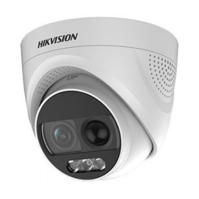 HD-TVI відеокамера 2 Мп Hikvision DS-2CE72DFT-PIRXOF (3.6 мм) ColorVu з PIR датчиком і сиреною для системи відеоспостереження