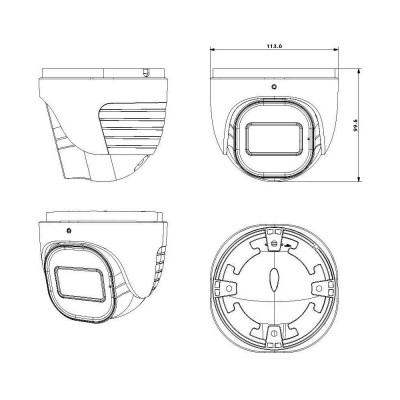 IP-відеокамера 4 Мп Provision-ISR DH-340ADN-MVF-V4 (2.8-12 мм) для системи відеонагляду