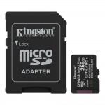 Карта пам'яті microSDXC Kingston 256Gb Canvas Select Plus Gen3 10 А1 UHS-I + SD-адаптер (SDCS3/256GB)