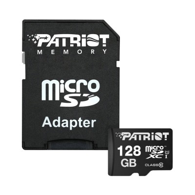 Карта пам'яті MicroSDXC 128GB UHS-I Class 10 Patriot LX + SD-adapter (PSF128GMCSDXC10)