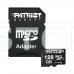 Карта пам'яті MicroSDXC 128GB UHS-I Class 10 Patriot LX + SD-adapter (PSF128GMCSDXC10)