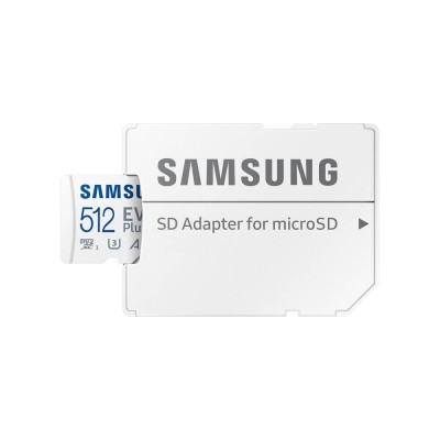 Карта пам'яті Samsung Evo MicroSDXC 512GB UHS-I U3 V30 A2 + адаптер SD (MB-MC512SA/EU)
