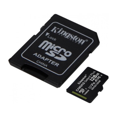 Карта пам'яті microSDXC Kingston 128GB Canvas Select Plus Class 10 UHS-I + SD-адаптер (SDCS2/128GB)