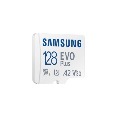 Карта пам'яті Samsung Evo MicroSDXC 128GB UHS-I U3 V30 A2 + SD адаптер (MB-MC128KA/EU)