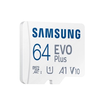 Карта пам'яті Samsung Evo MicroSDXC 64GB UHS-I U1 V10 A1 + SD адаптер (MB-MC64KA/EU)
