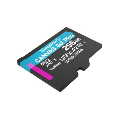 Карта пам'яті Kingston microSDXC 256GB Canvas Go! Plus Class 10 UHS-I U3 V30 A2 (SDCG3/256GBSP) Карта пам'яті Kingston microSDXC 256GB Canvas Go! Plus Class 10 UHS-I U3 V30 A2 (SDCG3/256GBSP)