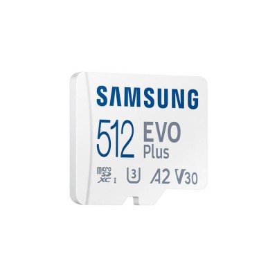 Карта пам'яті Samsung Evo MicroSDXC 512GB UHS-I U3 V30 A2 + адаптер SD (MB-MC512SA/EU)