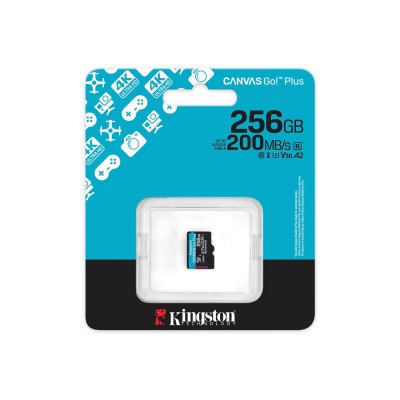 Карта пам'яті Kingston microSDXC 256GB Canvas Go! Plus G4 Class 10 UHS-I U3 V30 A2 (SDCG4/256GBSP) Карта пам'яті Kingston microSDXC 256GB Canvas Go! Plus G4 Class 10 UHS-I U3 V30 A2 (SDCG4/256GBSP)