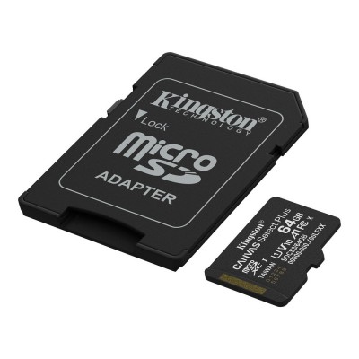 Карта пам'яті microSDXC Kingston 64GB Canvas Select Plus Class 10 UHS-I + SD-адаптер (SDCS3/64GB) Карта пам'яті microSDXC Kingston 64GB Canvas Select Plus Class 10 UHS-I + SD-адаптер (SDCS3/64GB)