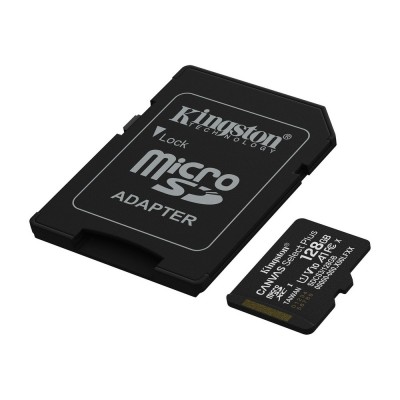 Карта пам'яті microSDXC Kingston 128GB Canvas Select Plus Class 10 UHS-I + SD-адаптер (SDCS3/128GB)