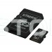Карта пам'яті microSDXC Kingston 128GB Canvas Select Plus Class 10 UHS-I + SD-адаптер (SDCS3/128GB)