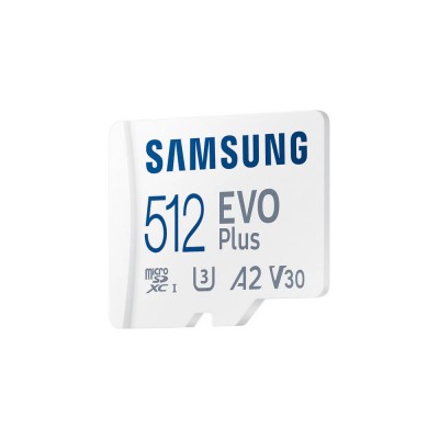 Карта пам'яті Samsung Evo MicroSDXC 512GB UHS-I U3 V30 A2 + адаптер SD (MB-MC512SA/EU)