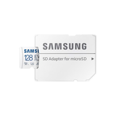 Карта пам'яті Samsung Evo Plus microSDXC 128GB UHS-I U3 V30 A2 + SD адаптер (MB-MC128SA/EU)