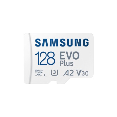Карта пам'яті Samsung Evo MicroSDXC 128GB UHS-I U3 V30 A2 + SD адаптер (MB-MC128SA/EU)