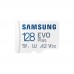 Карта пам'яті Samsung Evo MicroSDXC 128GB UHS-I U3 V30 A2 + SD адаптер (MB-MC128SA/EU)
