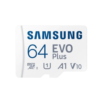 Карта пам'яті Samsung Evo MicroSDXC 64GB UHS-I U1 V10 A1 + SD адаптер (MB-MC64KA/EU)