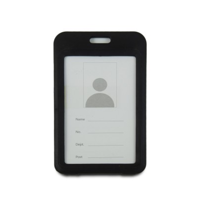 Бейдж на шнурку, вертикальний, колір чорний – ATIS, 111 x 69 x 5 мм Бейдж на шнурку, вертикальний, колір чорний – ATIS, 111 x 69 x 5 мм