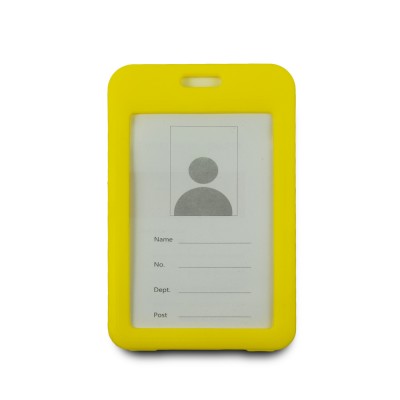 Бейдж на шнурку, вертикальний, колір жовтий – ATIS, 111 x 69 x 5 мм Бейдж на шнурку, вертикальний, колір жовтий – ATIS, 111 x 69 x 5 мм