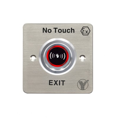 Кнопка виходу безконтактна Yli Electronic ISK-841C(LED)-EX вибухозахищена для системи контролю доступу